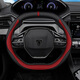Xinshengling ist für Peugeot 408 408X 508 2008 4008 5008 3008 2008 308 301 Lenkradpeugeot Double D- (schwarzes Braun) Dünnmodell 38 cm