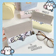 Little Kaninchenkätzchen-Brille Box tragbar für Frauenmagnetsaug geschlossene Augenbox Anti-Druck und Fall Student Cute Storage Box Magnetic Saug Gläses Box Neues Modell (Jii auf Blau)
