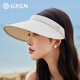 GRGN sun protection hat women's empty top hat summer sun hat sun hat outdoor all-match cool hat face covering anti-UV hat women