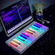 Bubble self-study MIDI keyboard automatic electric piano smart rainbow piano portable electronic piano adult children music password instrument elegant white-48 key (magnetic splicing model)