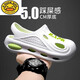 G.Duckkids Sandalias de niños Summer 2025 Nuevo estilo de zapatos de agujeros para niños para ropa al aire libre y riego Sandalias de playa de Baotou para niños impermeables blancos y verdes [actualización] 28 tamaños