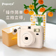 POPOTO brand new authentic instant camera with exquisite gift box, cute mini gift with photo paper for girls, cream white + 10 pieces of photo paper