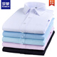 
ROMON (ROMON) 2025 spring pink striped shirt men's long-sleeved business casual professional workwear solid color shirt base shirt pink striped 719 42