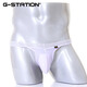 G-STATION Japanese series men's thong high elastic silky milk silk sexy lace pure desire low waist ultra-thin underwear blue 1 pair M (Japanese size is too small)
