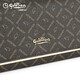Billetera Goldlion 2025 NUEVA FAMINA RETRO Moda impresa Bolsa de bolsas Long Women's Trendy Clutch Dark Coffee/Accent Color Wear