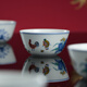 Tao Xichuan Jingdezhen ceramic tea cup antique collection Chinese style fighting color chicken cup high temperature white porcelain master cup high-end gift