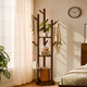 Jiayi clothes rack floor-standing bedroom solid wood coat rack rotatable clothes rack multi-functional clothes rack simple storage rack