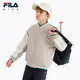 Fila Feihu Technology Fila Children's Jacket 2025 Spring New Men's and Big Children's Jacket Sportswear Shoal Middle Khaki-DK 150