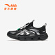 ANTA children's sandals, boys' shoes, 2025 summer new outdoor creek shoes, toe-toe beach shoes, black-4 34, inner length 21.5cm