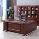 Rulan boss desk office desk and chair combination simple modern high-end office executive desk executive desk president desk single table + small deputy cabinet 1.6 meters