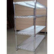 
He Jiangong shelf multi-layer storage rack storage rack chrome-plated wire net mobile warehouse stainless steel wheel carbon steel metal frame height 1500 (no wheels) length 1518* width 609*4 layers