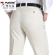 Pic (Tucano) printemps et été mince pantalon décontracté pour hommes d'âge moyen d'âge moyen et âgé haute taille dada pantalon long pantalon mass noir 826 épais 33 (tour de taille 2,6 pieds)