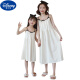 Disney girls suspender nightgown summer thin model modal girl princess style children's pajamas mother and daughter parent-child outfit fairy trend LDE-11304 (cotton gauze set) 12 size [height 115-125CM weight 45Jin [Jin equals 0.5 kg]] 120