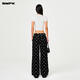 
SMFK cross classic wide-leg jeans retro loose casual and versatile Xu Jingyun same style PD005BJ/BG/LG/CW Black Garden S