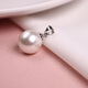Fat Donglai same style pendant pearl women's s925 plated 18k gold single round shell bead new temperament necklace rose white silver drag 8mm