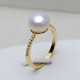 Toto Pearl Ring Rest Air Rest Diy Accessories S925 Silver Open Finger Ring 8-10SN1049 Platinum Empty Rest does not contain pearls