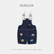 
Dudu family children's overalls summer trendy baby pants camping style boy shorts fashionable girls children's clothing military green 110