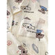 Mu fengqing süßer Welpe Japaner reines Baumwoll süßer Pyjama Frauen Frühling und Herbst Lose Langarmhosen süße Heimkleidung Set 833 Blaue Tulpen [doppelte Länge] Stoff M [Vorgeschlagen 75-95 Jin [Jin gleich 0,5 kg]]]