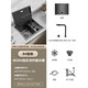 Kezhitu custom Wep bar balcony invisible small sink cup washer single dish basin western kitchen middle island counter mini handbasin 4839B damping cup washer sink
