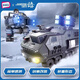 
Wandering Earth Building Blocks Box Car Armored Vehicle Building Blocks Boy Assembly Toys Birthday Gift Large Car Sound Light A1105