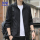 Veste Romon Men's Spring Business Veste de banlieue masculine Collier de support décontracté Vêtements pour hommes noir xl