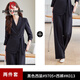 皮尔卡丹杏色感西装套装女春秋2025新款小个子气质职业装女士西服外套 6625杏背心 M