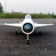 Aeronave modelo de ala fija Control remoto Aeronave Electric 70 Ducted 4-6S Real Aircraft Fighter PP Board Magic Force Pintura blanca Servo (instalado con servo)