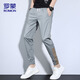 
ROMON (ROMON) pants for men summer loose ties casual pants for men sports pants trendy brand sweatpants for men gray XL