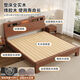 
OPPEIN [1396 people collect] Rubber wood solid wood bed double 1.8x2m master bedroom double bed rental 1.5m home.. Color contact customer service 1200mm*2000mm frame structure