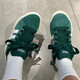 
Adidas official website official casual shoes men's shoes women's shoes 25 spring new sports shoes Grand Court low-top shoes IH6187 green overcoat upper 36