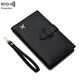 Yunfans neuer RFID Anti-Magnetic Passport Bag Reißverschluss Buckle Zertifikat Beutel Passport-Clip Multifunktion Langes Modell Frauen Geld 77344 Grün