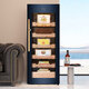 Vinocave cigar cabinet small household constant temperature and humidity control eggplant cultivation inverter compressor with fingerprint lock imported cedar wood box ammonia removal humidification cabinet remote display cabinet V5 smart frequency conversion + fashionable cigar cabinet upgraded version 200L