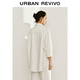 UR spring new women's fashion casual ultra-loose long-sleeved casual shirt UWH850029 white (loose) M (M-L)