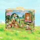 
Sylvanian families Japanese version of forest tree house, play house girl toy doll set, birthday gift for children