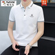 Holzspecker (Tucano) 2024 Sommer neues Männer-Polo-Hemd kurzärmelig Casual Paul Shirt Slim Chroirared Lapel T-Shirt Top Qy719 Black M.