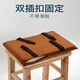 工厂坐垫冬夏两用方凳夏天坐垫绑带圆椅子垫四季通用上班软垫 正方形仿藤花边 3030