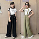 Disney Girls Everly Spring y Summer Fin 2025 NUEVAS Niñas Grandes Grandes hijos Summer Girls Summer Black Children's Pants Negro 160
