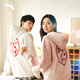 
Anta (ANTA) hooded sweatshirt, the same style as men and women couples 2025 summer new couple loose long-sleeved top 172528701 C3892 gray flower gray-1 4XL