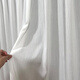 Ji Litian Yumai woven cotton and linen gauze curtain, simple light-proof and opaque sunshade screen for study, living room and balcony, woven lining - white, one meter Korean fold (single hook/S hook) processing and customization