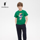 
POLOWALK Children's Clothing 2025 Summer New Product Boys Short Sleeve T-shirt Fresh and Evergrande Basic Style BWTW522F1381 White 130