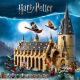 lE high building blocks Hogwarts Castle Hedwig assembled model castle street view children's toys boys Burrow attack [1047 particles]