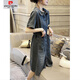 
Pierre cardin [1477 people praised] European station 2025 summer new loose large size denim dress for women mid-length picture color 9800 models 3XL 145-165Jin [Jin equals 0.5 kg]