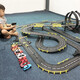 
Shengji two-person racing track car toys children's electric remote control car train track track boy birthday gift 14.8 meters electric track racing 2024 upgrade race 2* electric remote control + 2* hand-crank remote control + 2* remote control