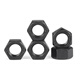 JINGGONG Grade 10 fine thread hexagonal nut GB6171 high strength fine buckle black screw cap M10M12M16M18M20M64 M20*1.5 (2 pieces)