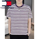 Tommy Shekelly Tommy Camiseta de manga corta para hombres Summer Summer Marca de moda Camiseta pesada Cuella de cuello redondo lo suelto ropa versátil casual Men 9906 Café M