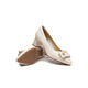 Red Dragonfly Leap Moon Shoes High Heels 25 Spring Thick Heels Women's Shoes Pointed toe Workplace Small Leather Shoes Single Shoes WLB15124 Beige White 36