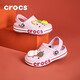 Crocs Bey Kaluban Chaussures pour enfants Chaussures de plage Chaussures de plage garçons et pantoufles d'orteil des filles / 207018/207019 POUDRE DE BALLET / POUDGE DE CANDY-6TG 35 (215 mm)