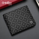 Goldlion Wallet Herren Trendy Card Bag Short Wallet Herren echter Leder Clip -Modemarke -Print Geschenkbox für Freund Ehemann Schwarz ein Stil