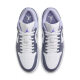 耐克（NIKE）Jordan官方耐克乔丹AJ1板鞋男子运动鞋夏季低帮缓震轻便553558 145白/薄雾灰蓝/暗蓝灰/彗星紫 45