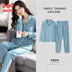 Catman (MiiOW) double-sided pure cotton pajamas for women in spring and autumn long-sleeved large-size cardigan for middle-aged and young ladies set solid color home clothes xt9905 shrimp pink pure/cotton M (80-100Jin [Jin equals 0.5 kg])